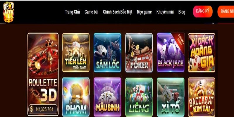 Sanh game bai doi thuong hap dan tai Nhatvip